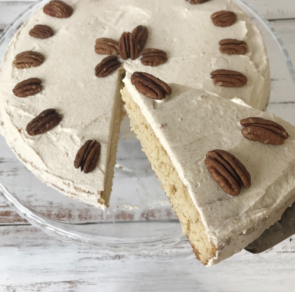 Sugar Free Pumpkin Cake slice