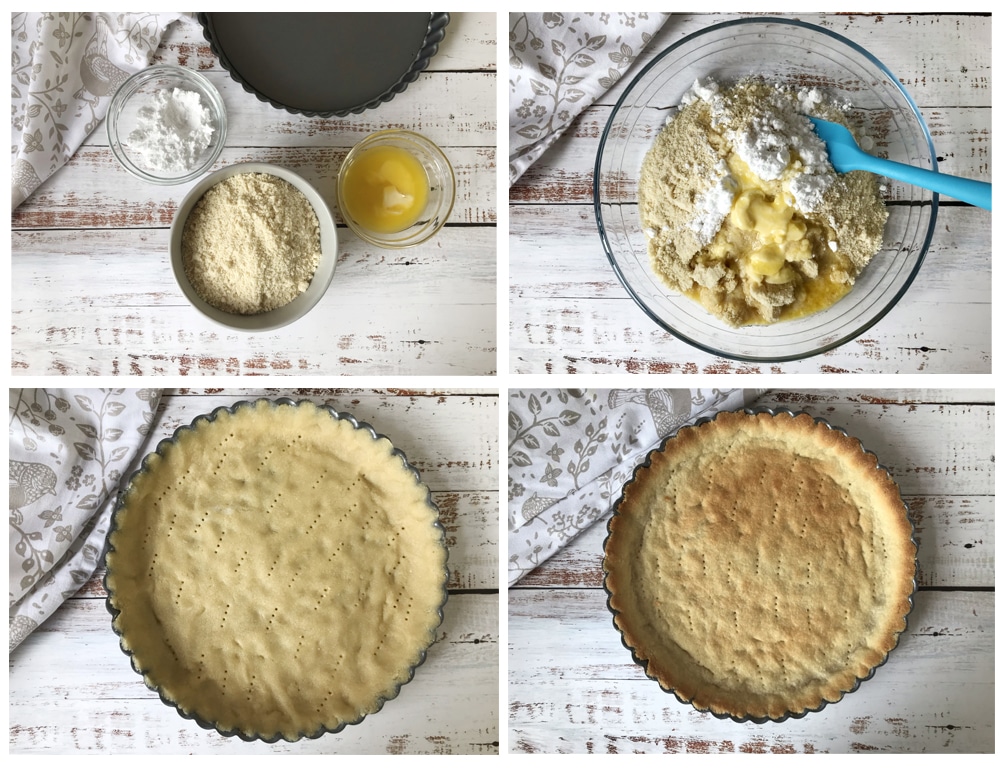 steps of making the crust by photos.