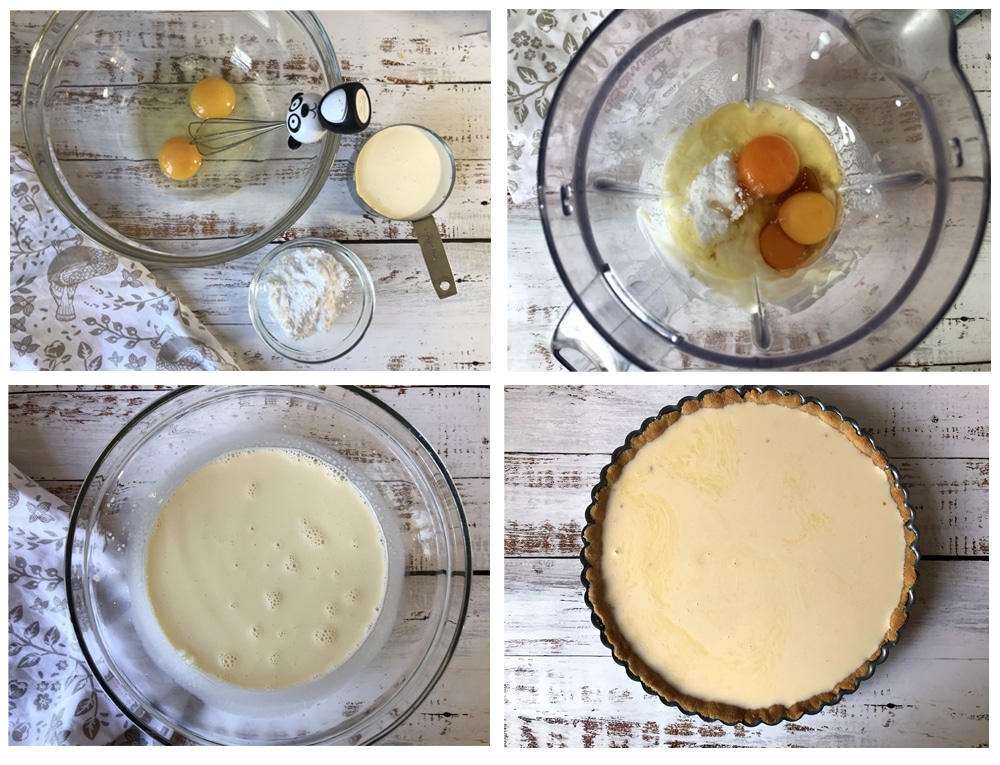 steps of making the filling by photos.