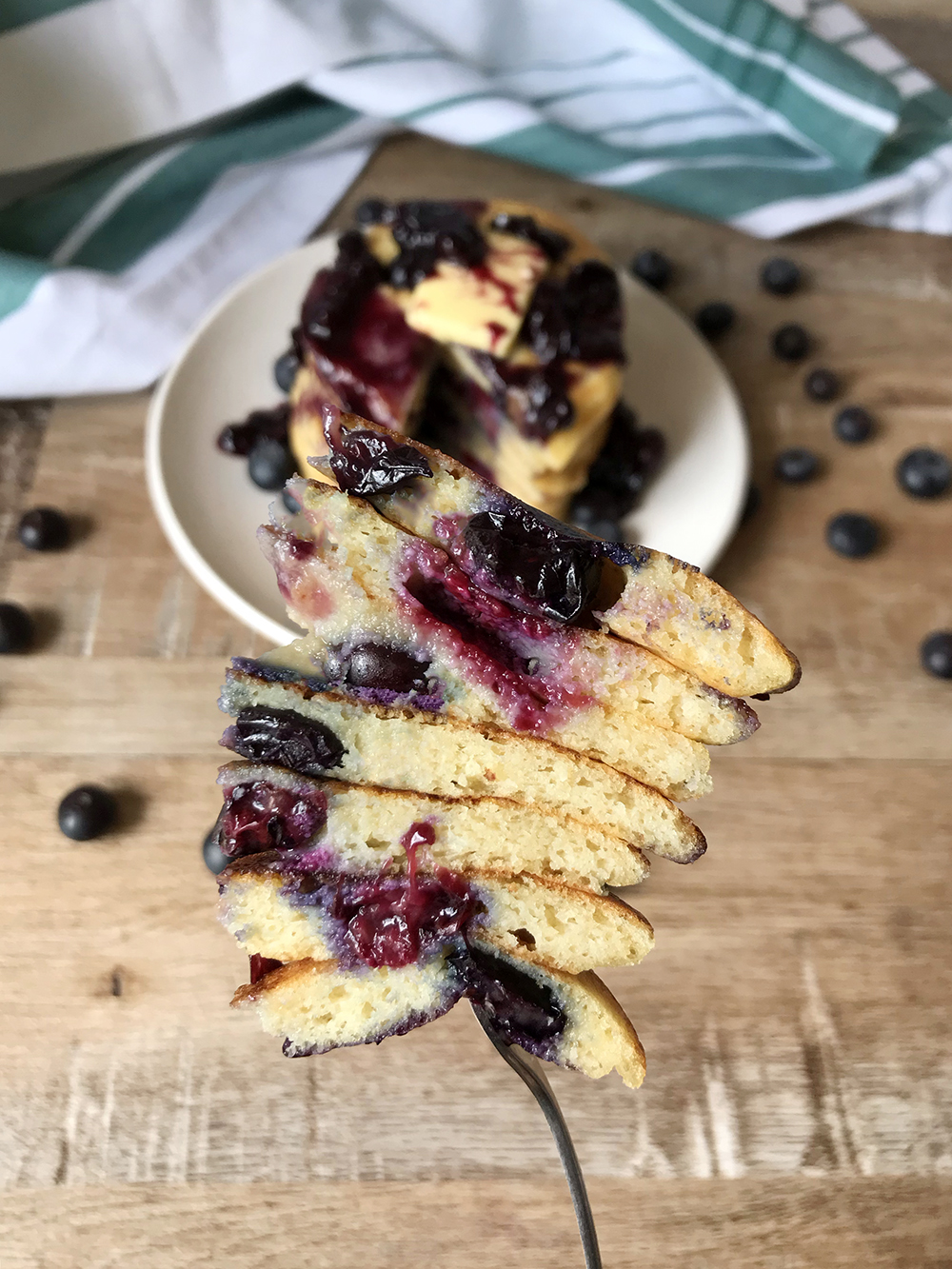 almond flour Keto Blueberry Pancakes