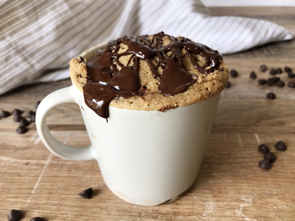 For extra coffee intake, this keto coffee mug cake is so indulgent, with its strong coffee flavour and the surprising taste of the chocolate glaze on top.