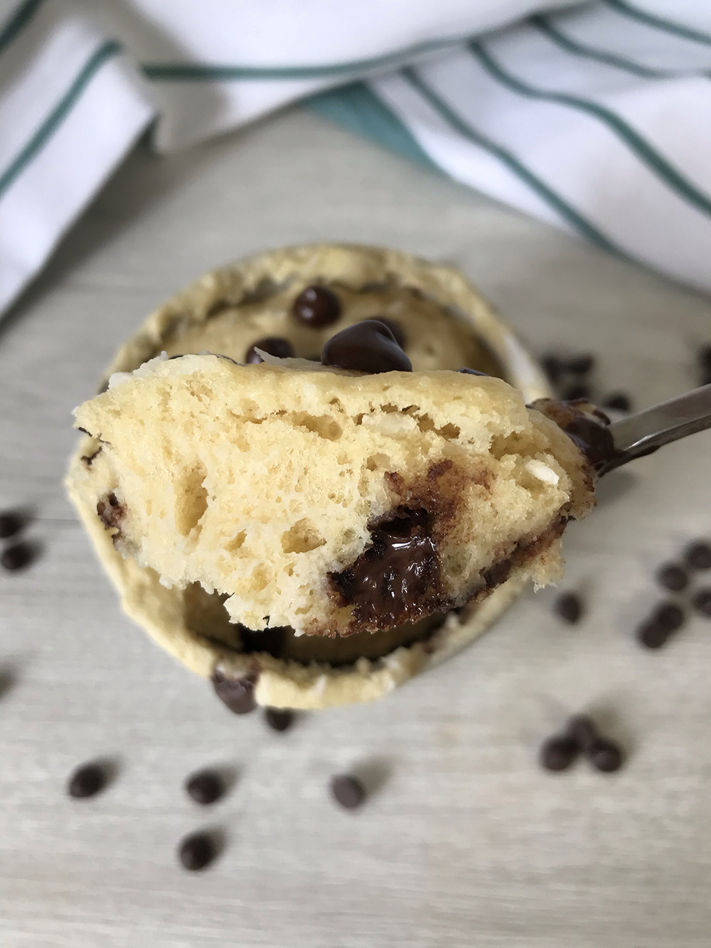 Almond Flour Peanut Butter Mug Cake 