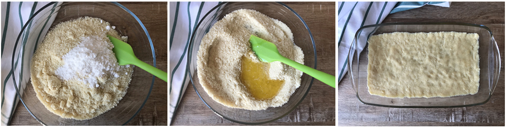 steps of making the crust by photos