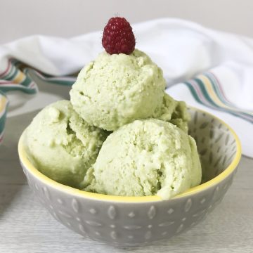 Keto Avocado ice cream