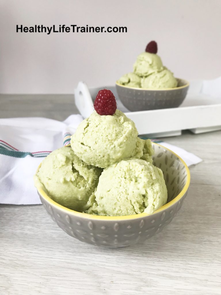 Keto Avocado Ice Cream No Churn Healthy Life Trainer