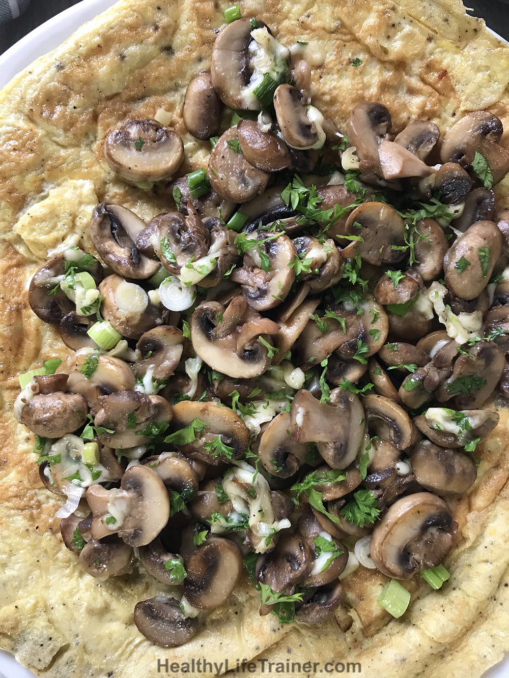 Fluffy Mushroom Omelette