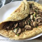 fluffy mushroom omelette