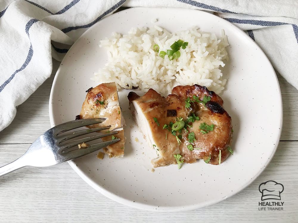 honey garlic baked chicken thigh