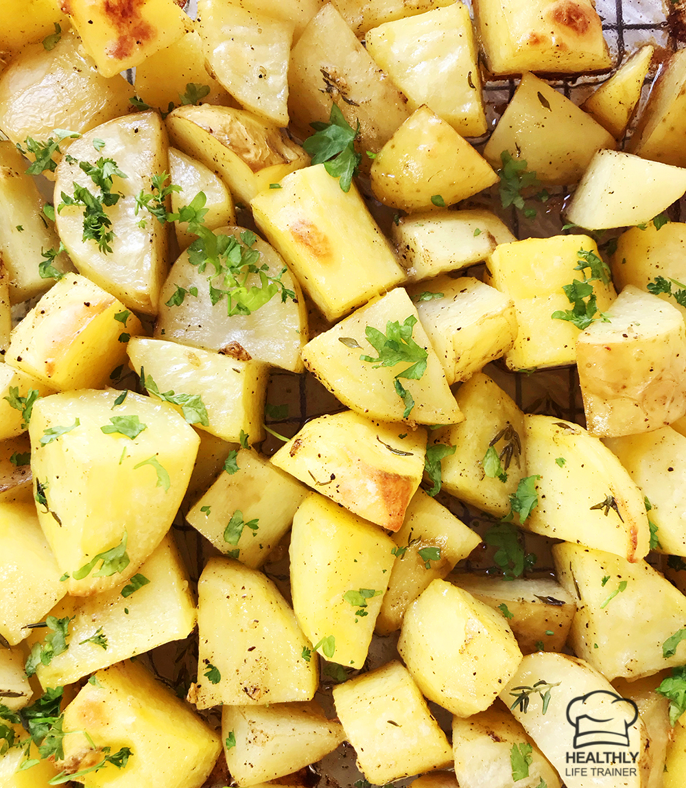 Parmentier Potatoes in a baking pan