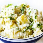 An easy potato salad recipe which doesn't need any fancy ingredients, super simple!.