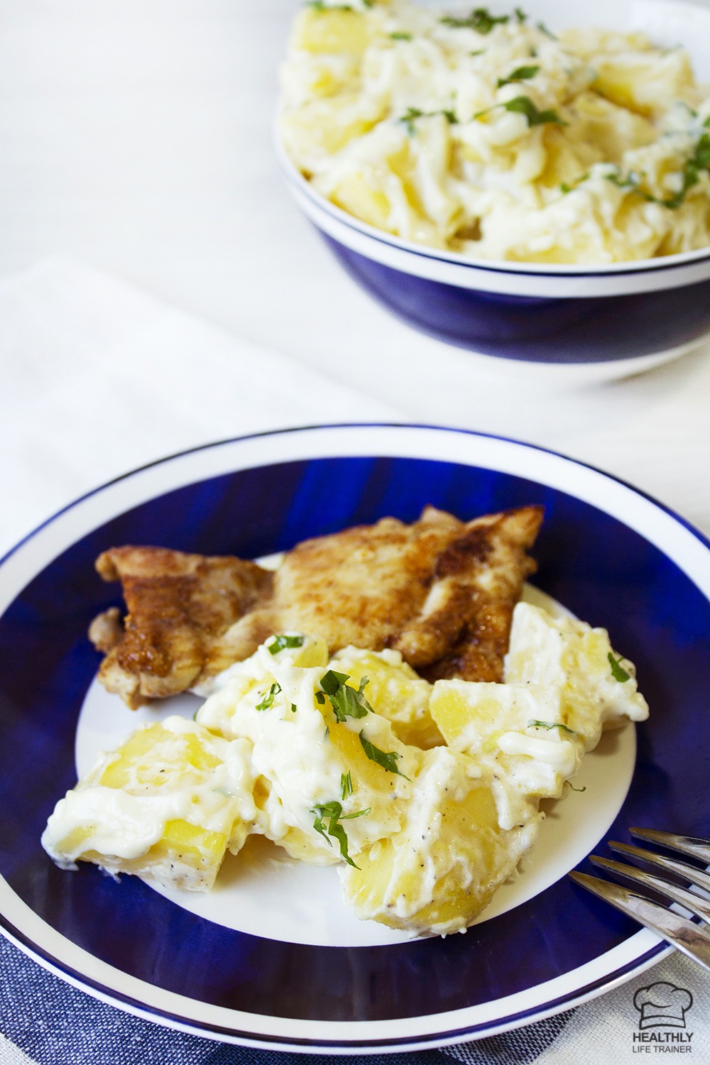 Traditional Easy Potato Salad With Few Ingredients