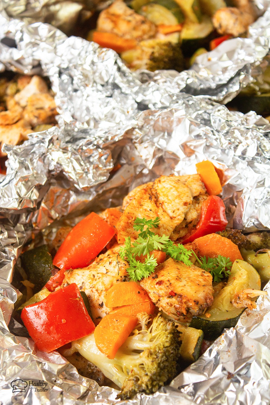 Foil Pack Cajun Chicken And Veggie