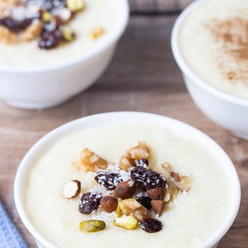 This rice pudding recipe requires just a few ingredients that can be found in anyone's kitchen.