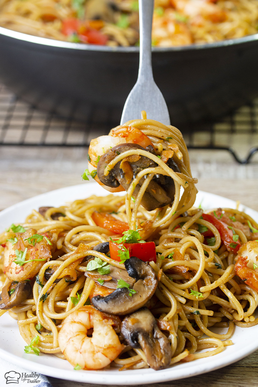 Shrimp And Mushroom Pasta