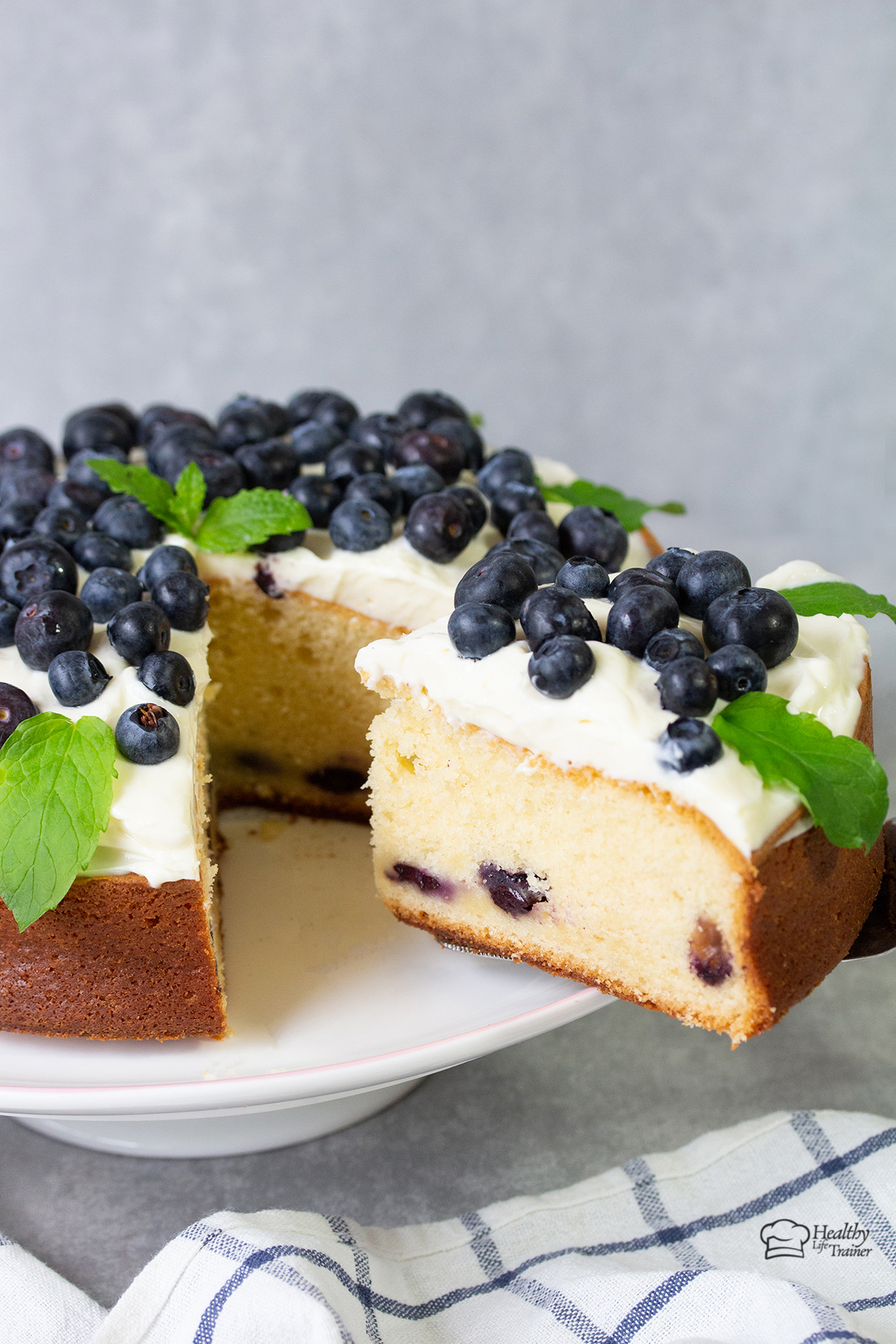 Blueberry White Chocolate Cake