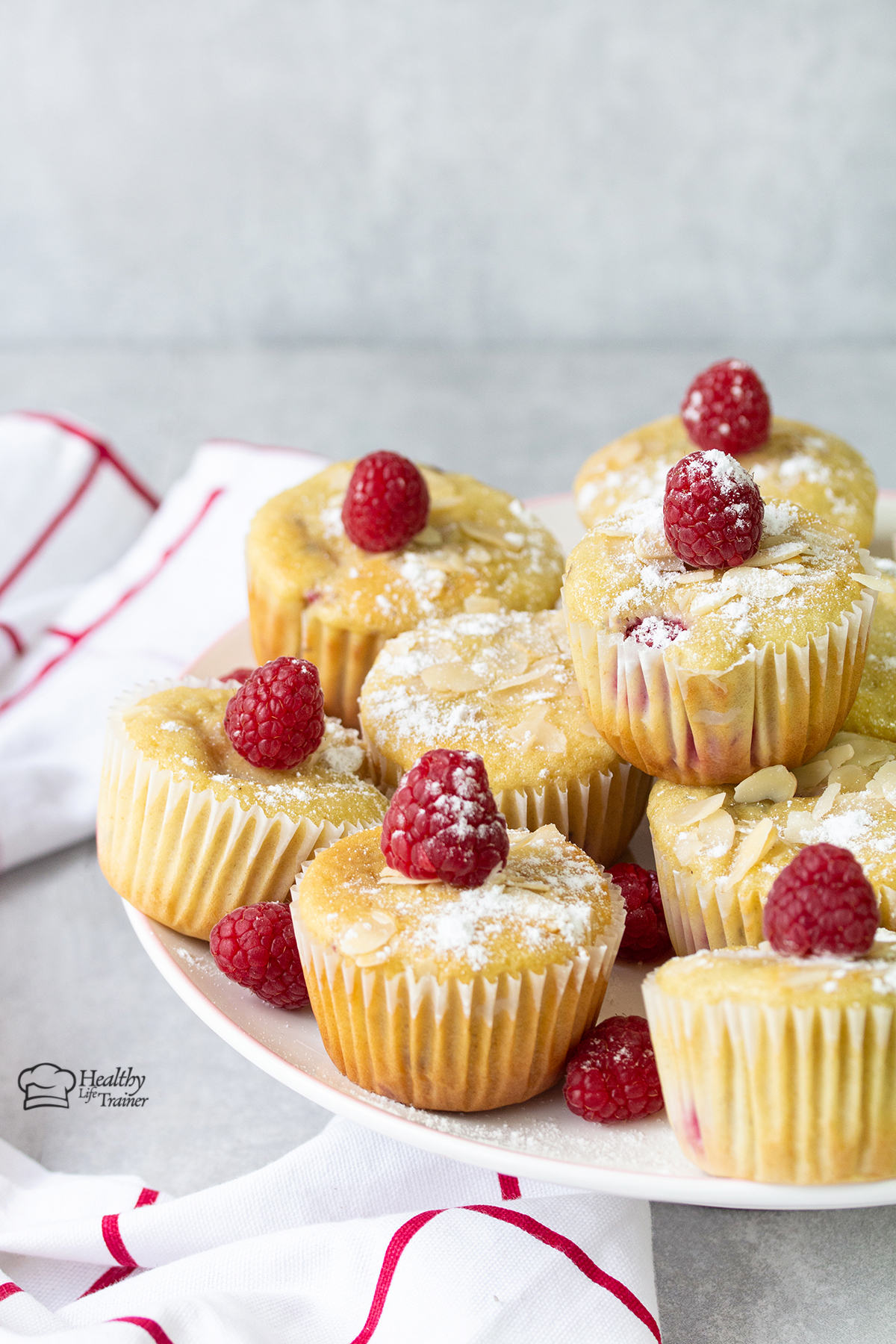 Healthy Raspberry Muffins