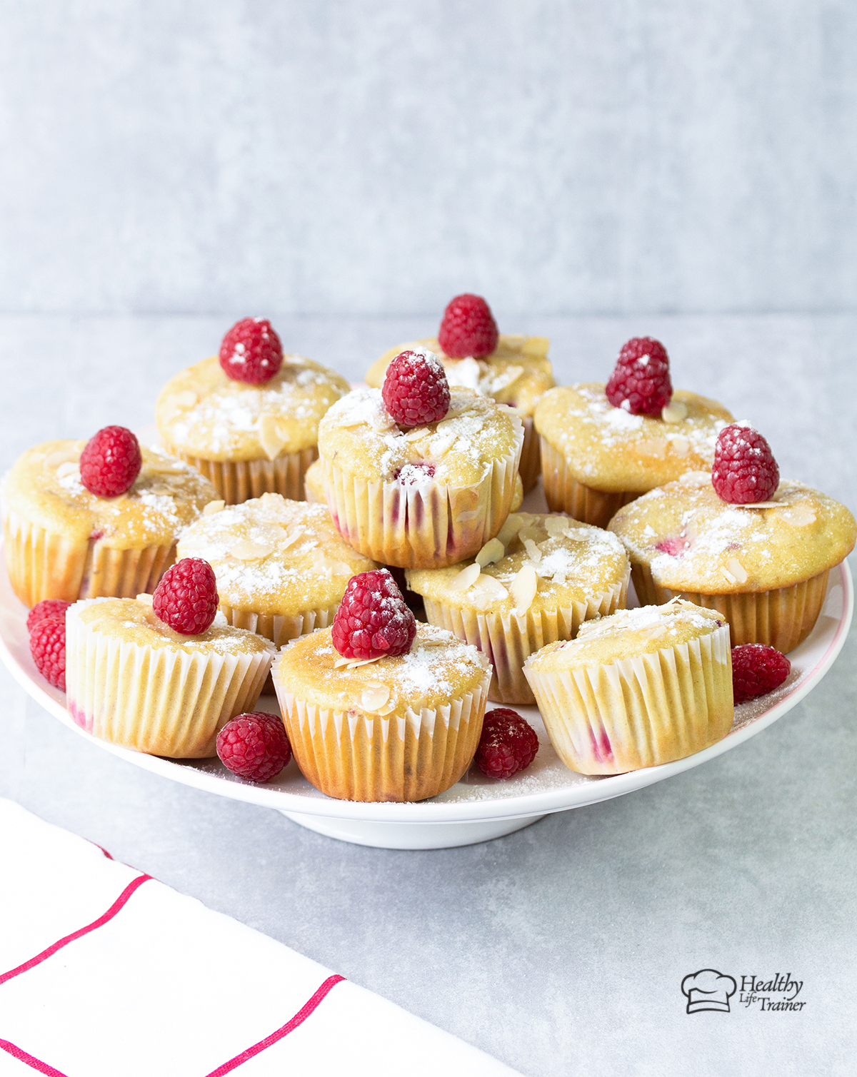 Healthy Raspberry Muffins