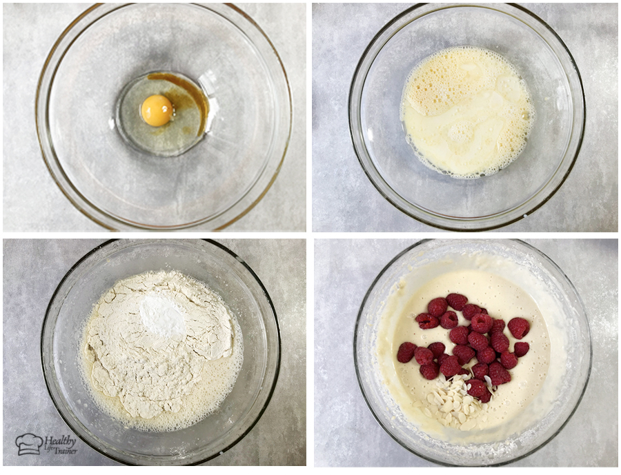 making the recipe step by step