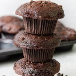 Fudgy Double Chocolate Muffins