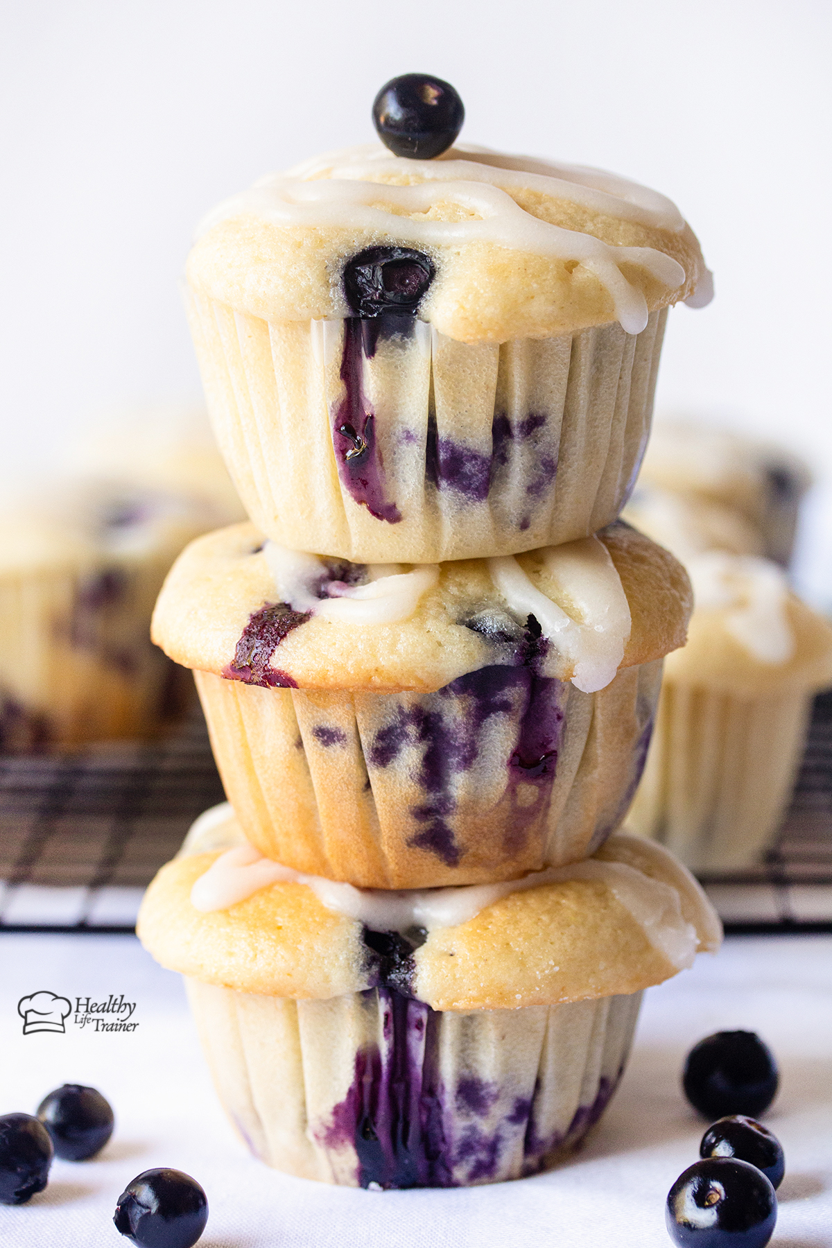 Lemon Blueberry Muffins With Sour Cream