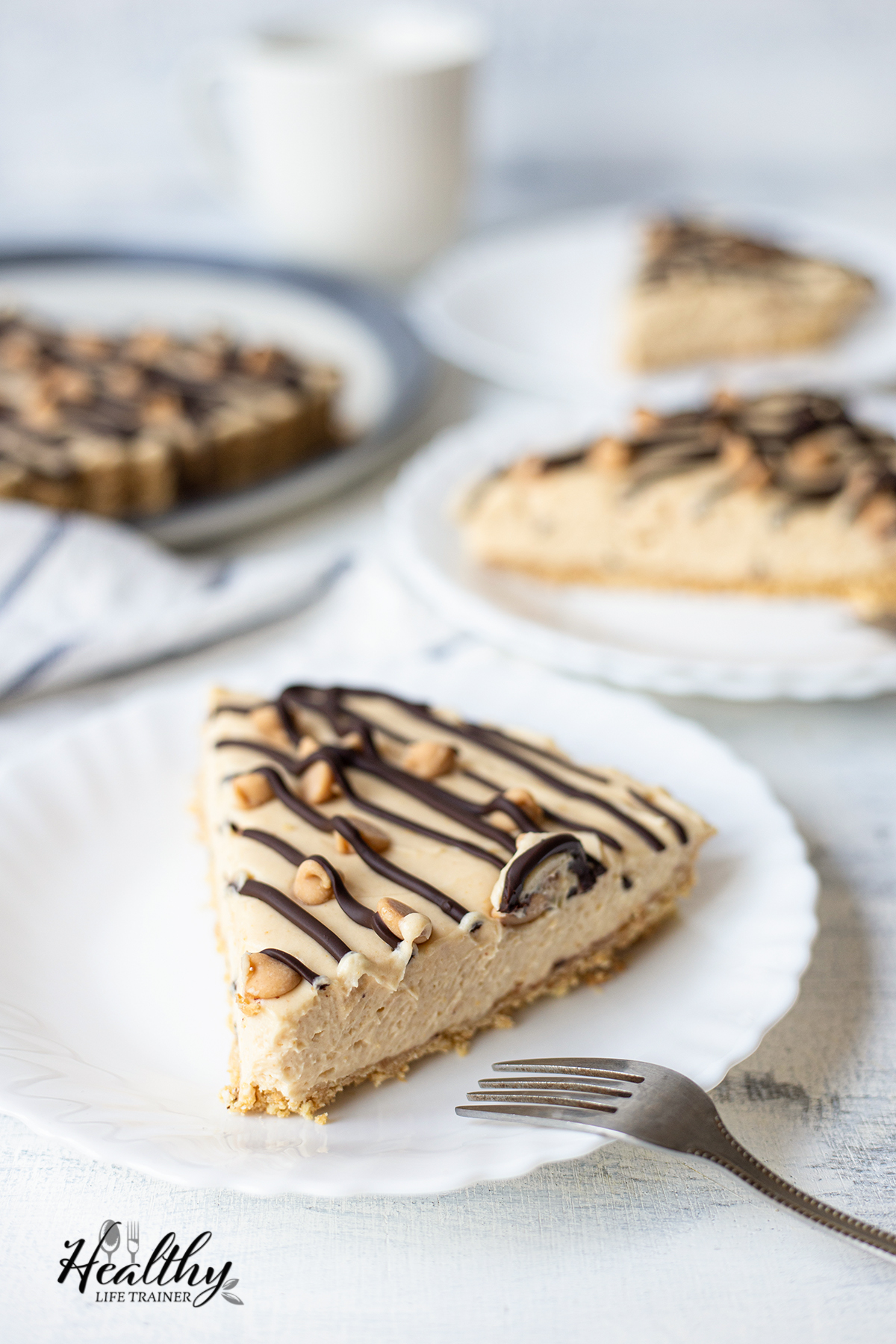 Old Fashioned No Bake Peanut Butter Pie.