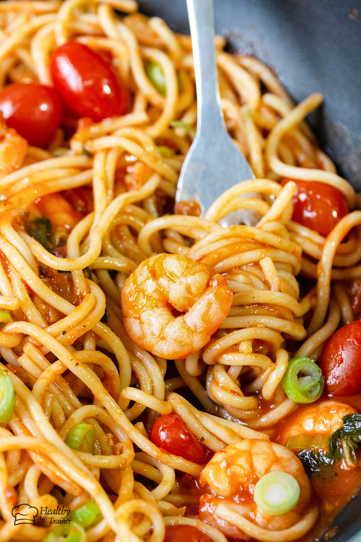 Shrimp Tomato Spinach Pasta