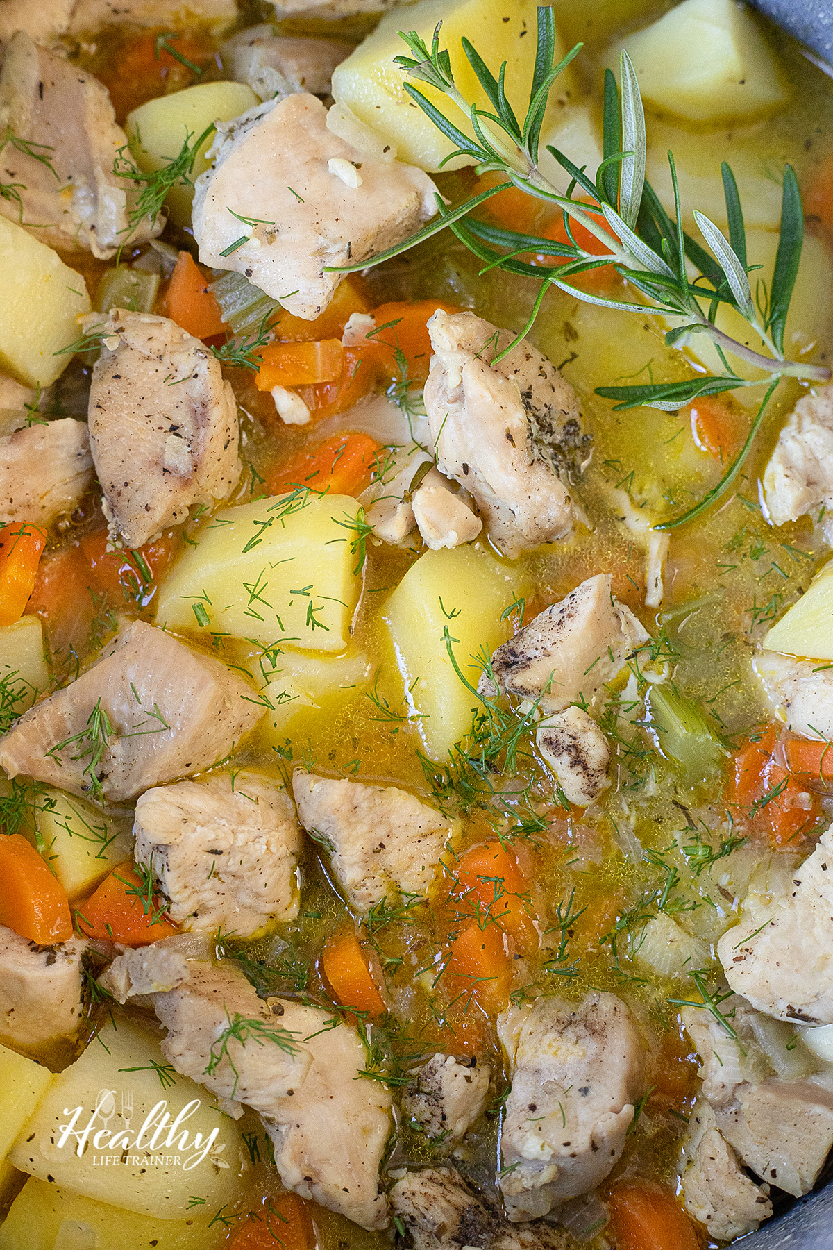 close shot to the Chicken Stew