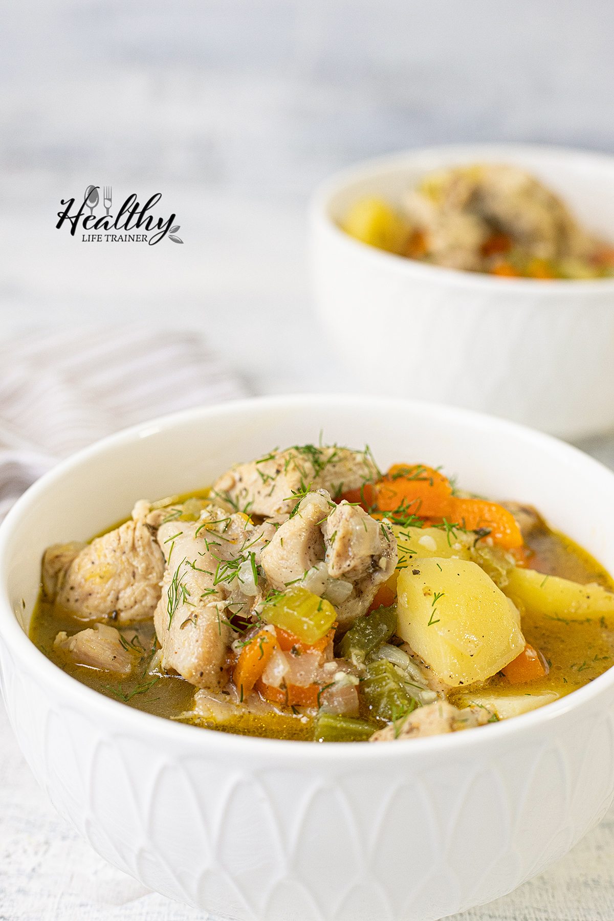 Chicken Stew With Veggies in a bowl