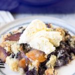 Blueberry and Peach Dump Cake