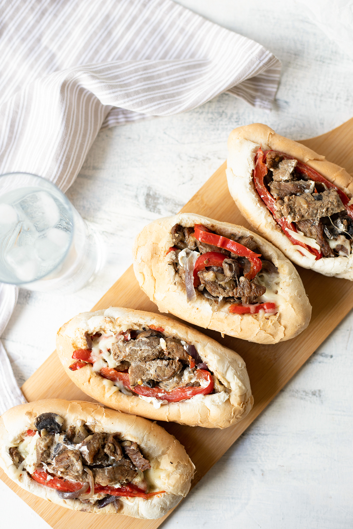 Authentic Philly Cheesesteak Sandwich