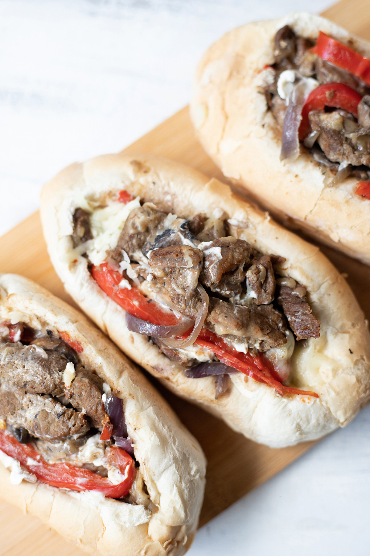 Authentic Philly Cheesesteak Sandwich