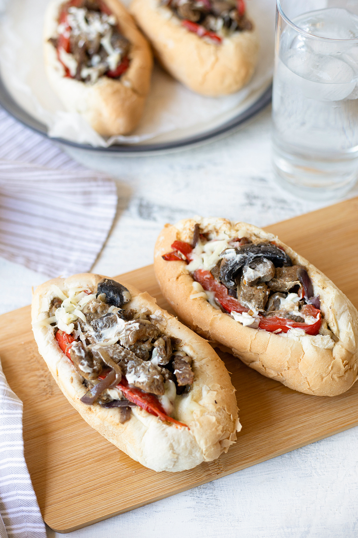 Authentic Philly Cheesesteak Sandwich