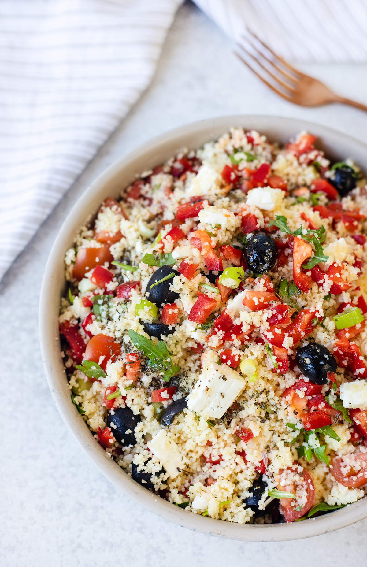 Summer Couscous Salad With Vegetables