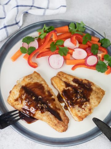 Pan-Fried Sea Bass with Soy Sauce