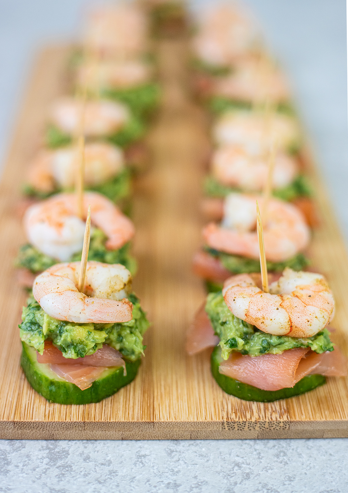 Shrimp appetizers are an easy party food.