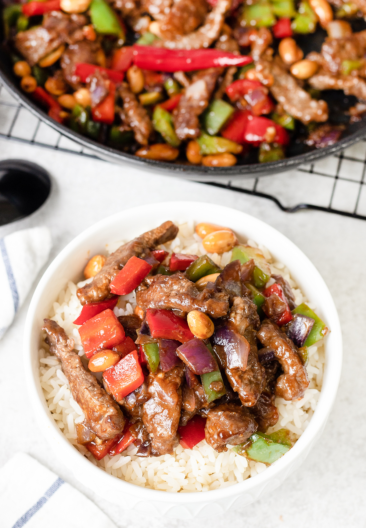 Kung Pao Beef is a Chinese stir fry dish