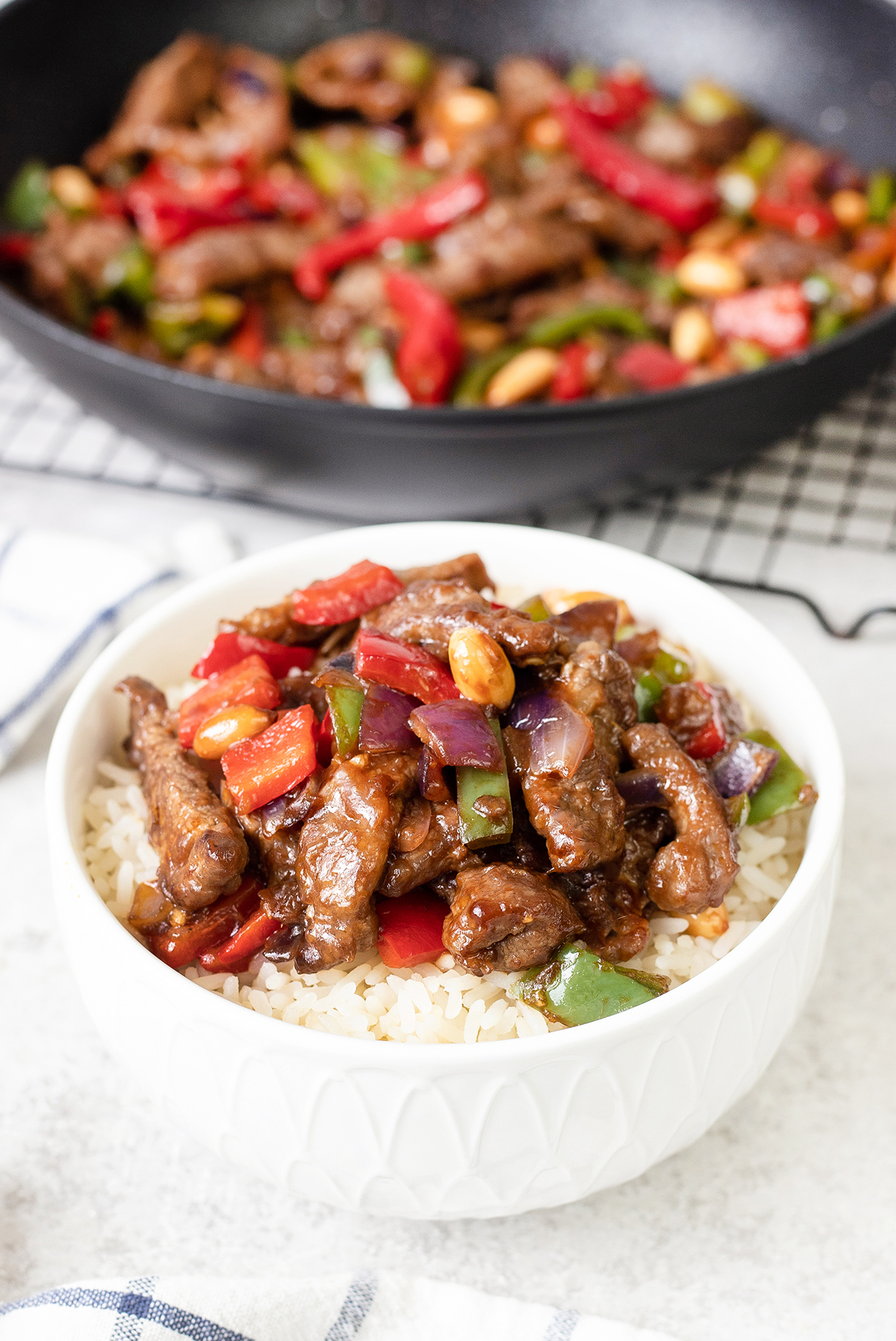 Kung Pao Beef is a Chinese stir fry dish