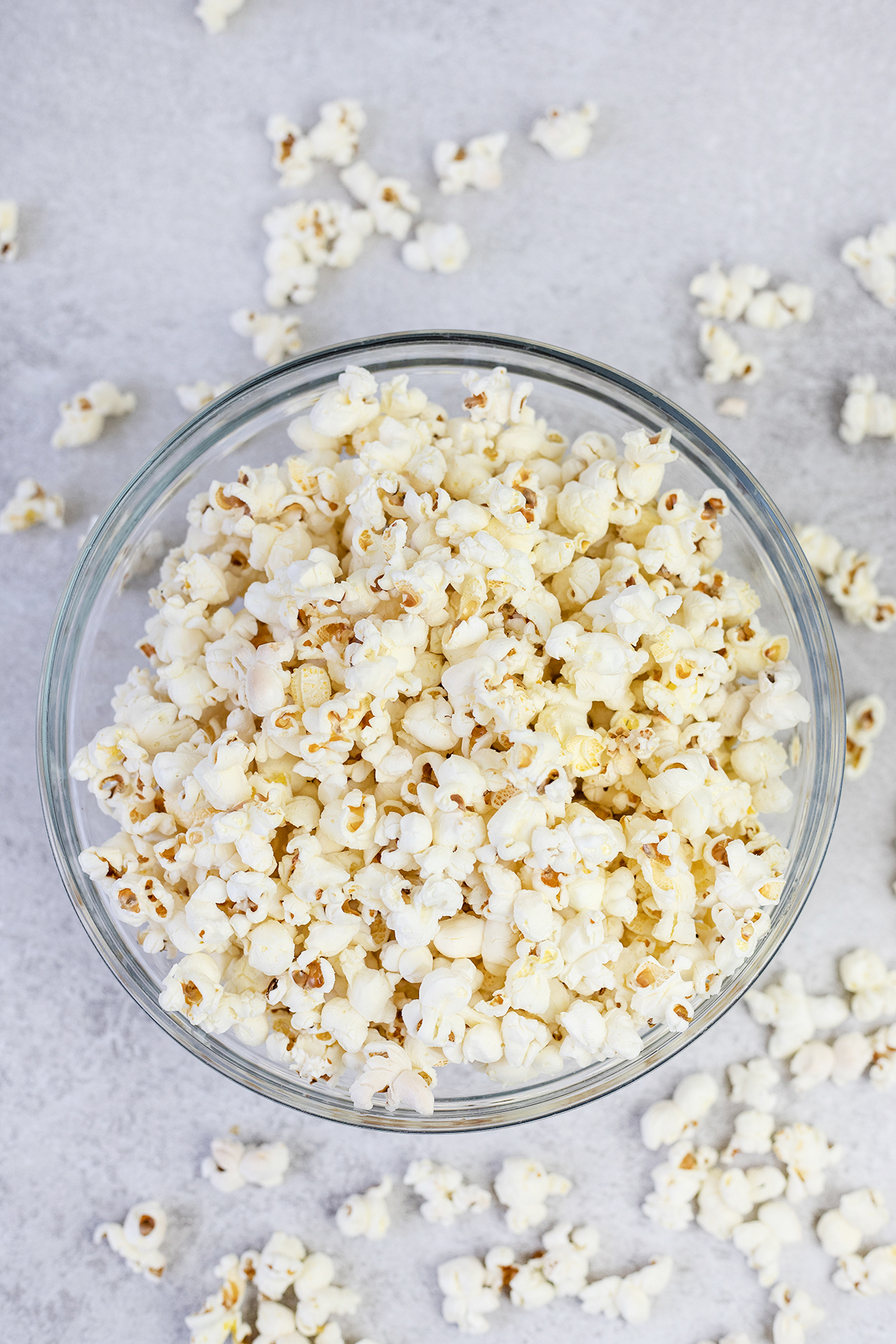 A bowl full of popcorn