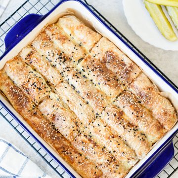 This Mashed Potato Pie or filo rolls is a delicious
