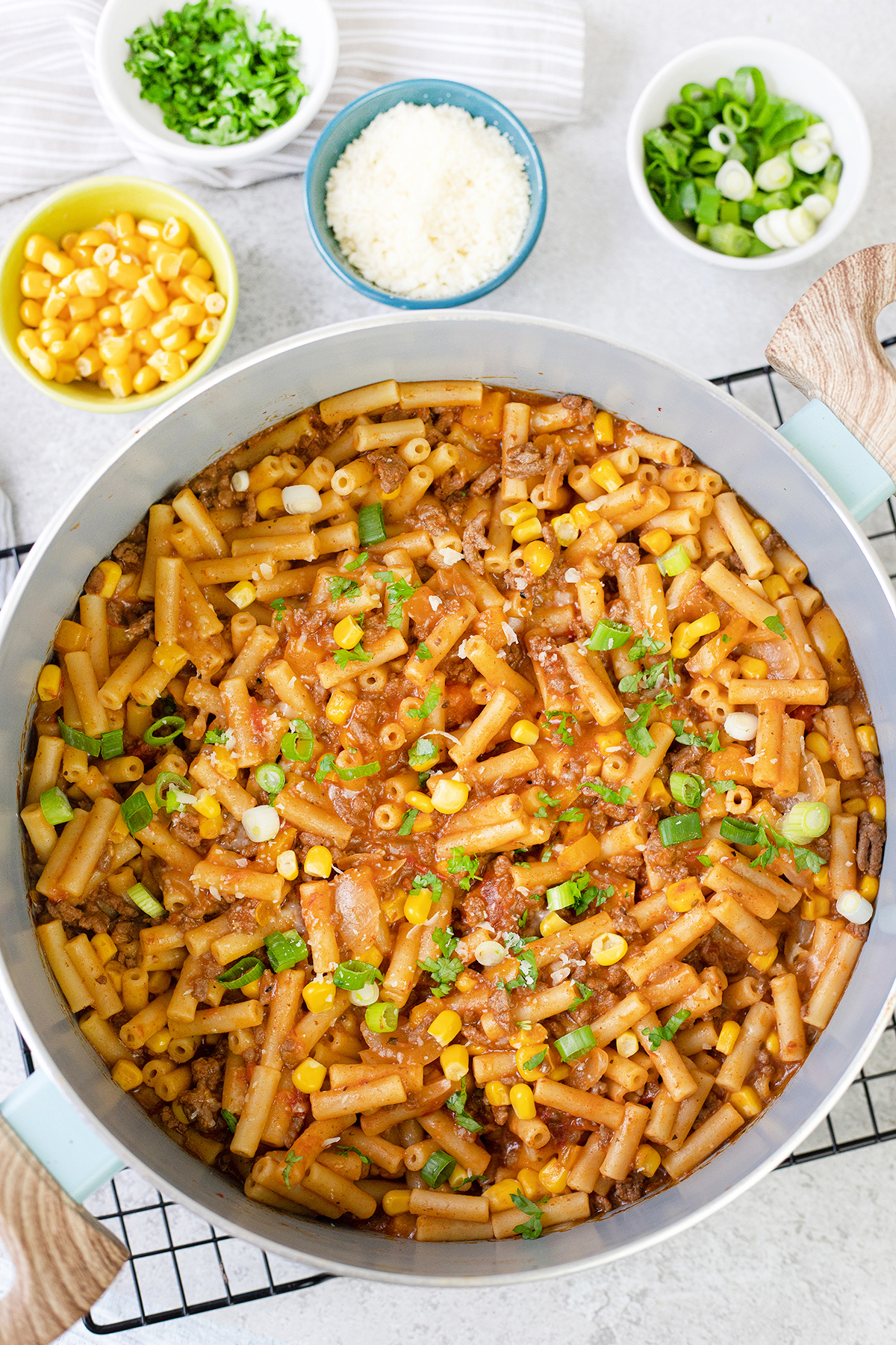 Cheesy Beef Taco Pasta