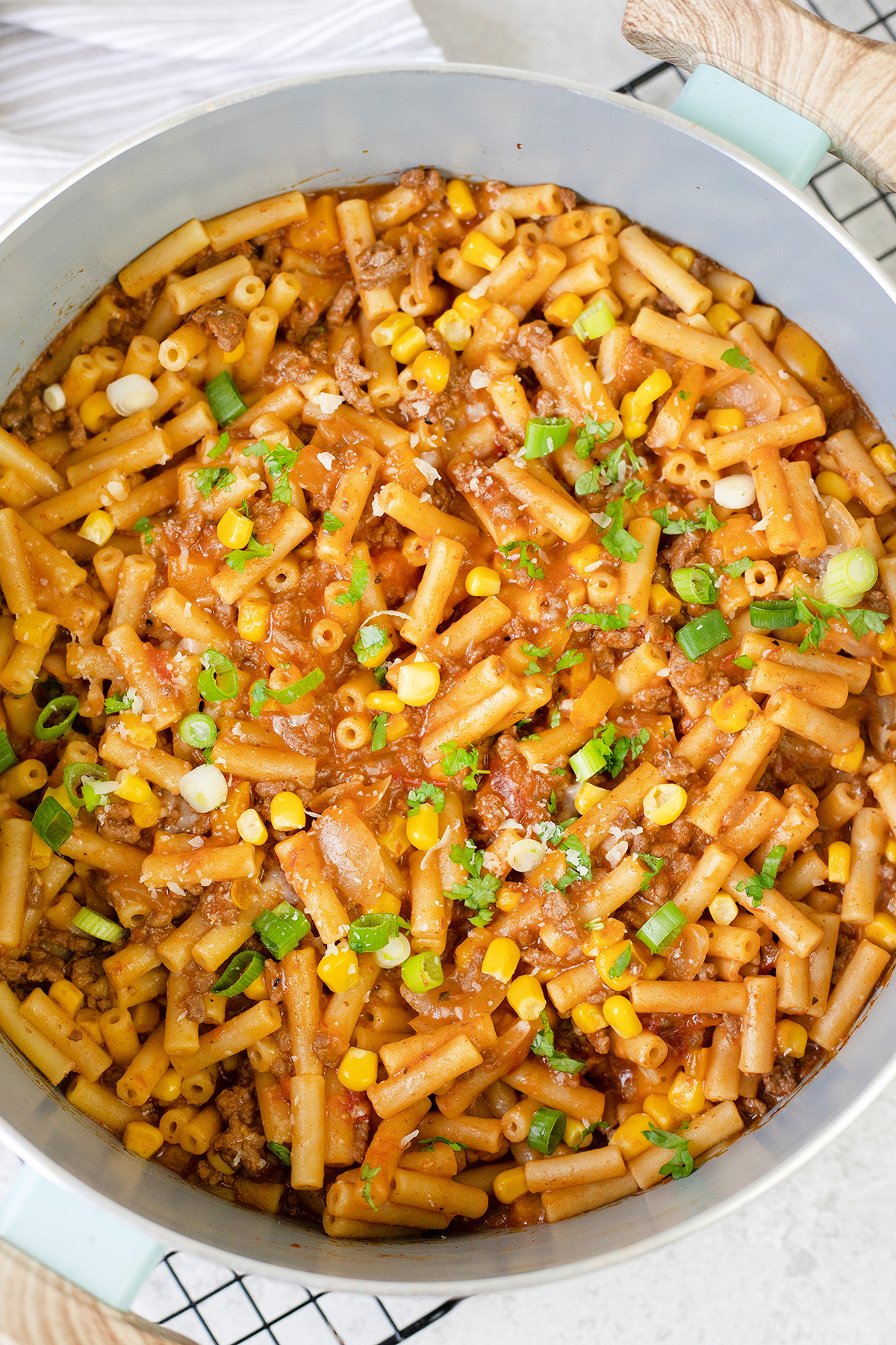 Cheesy Beef Taco Pasta