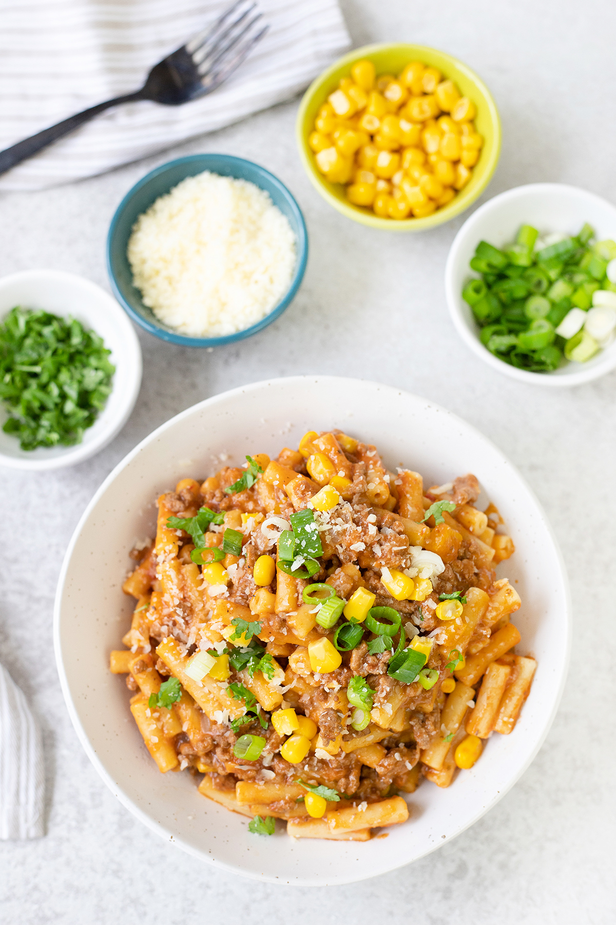 Cheesy Beef Taco Pasta