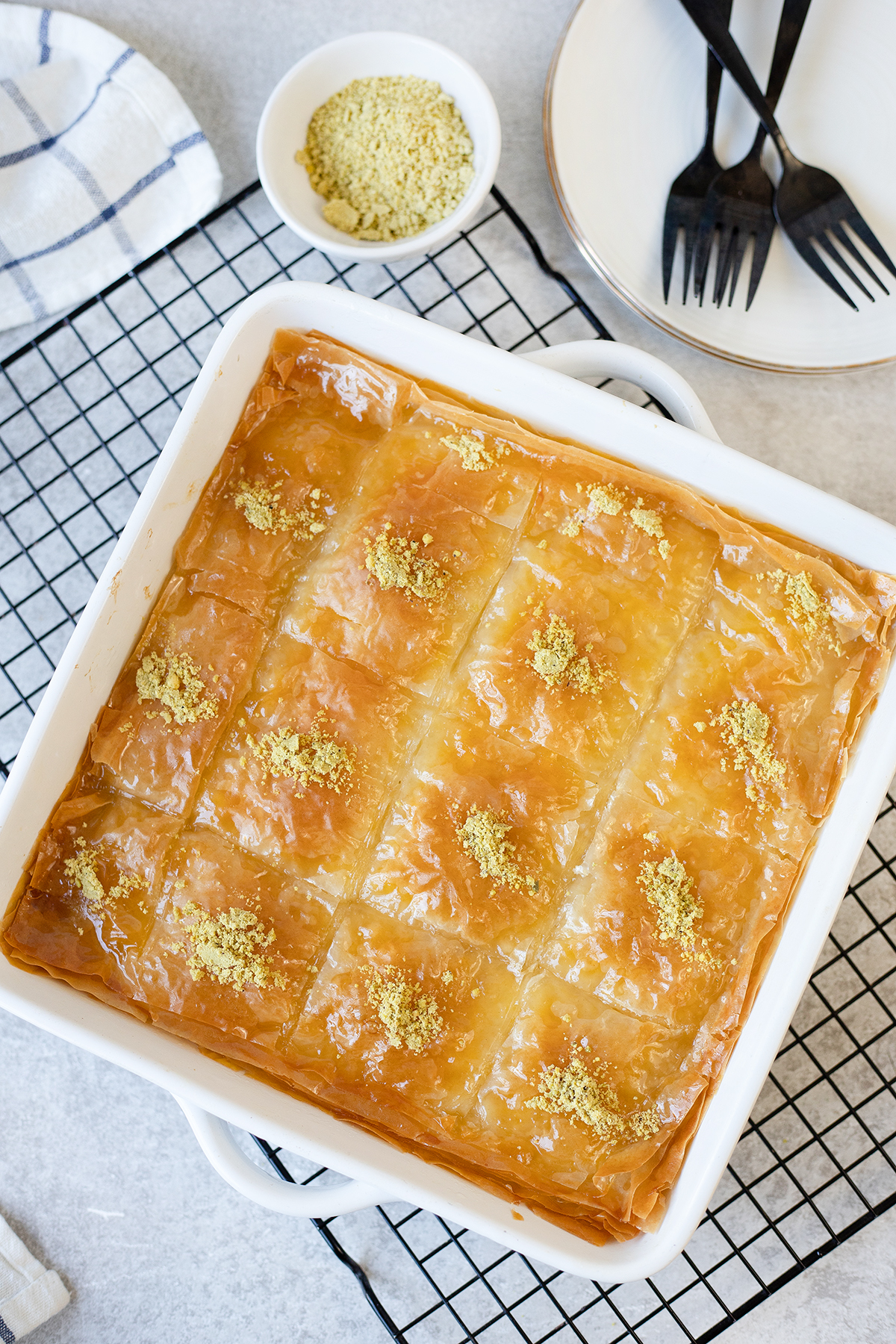 Greek Custard Pie With Syrup (Galaktoboureko)