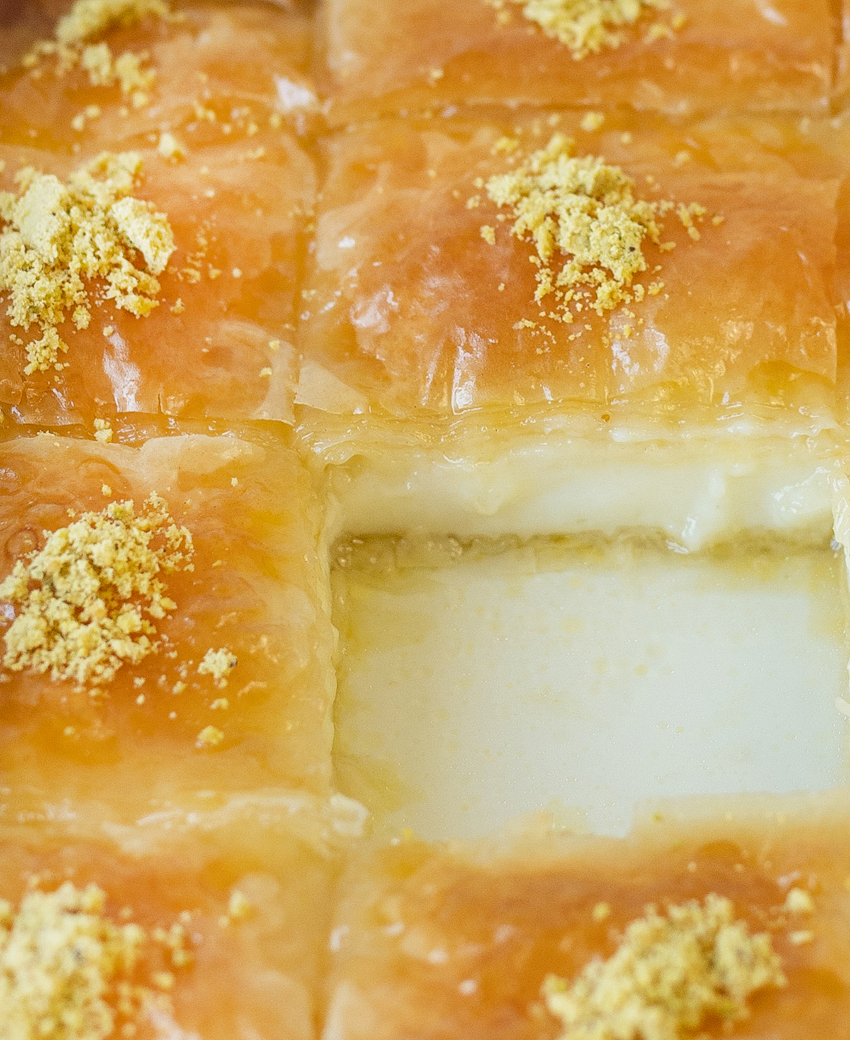 Greek Custard Pie With Syrup