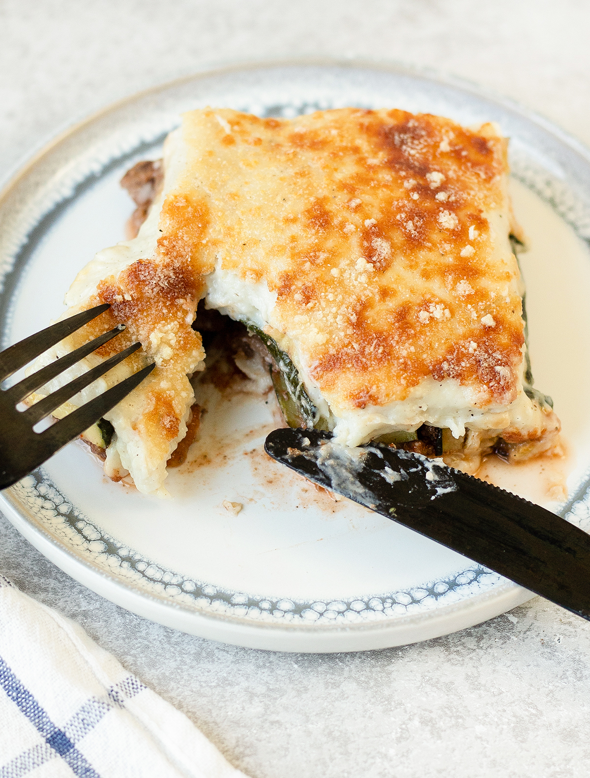 baked Zucchini Bechamel Casserole