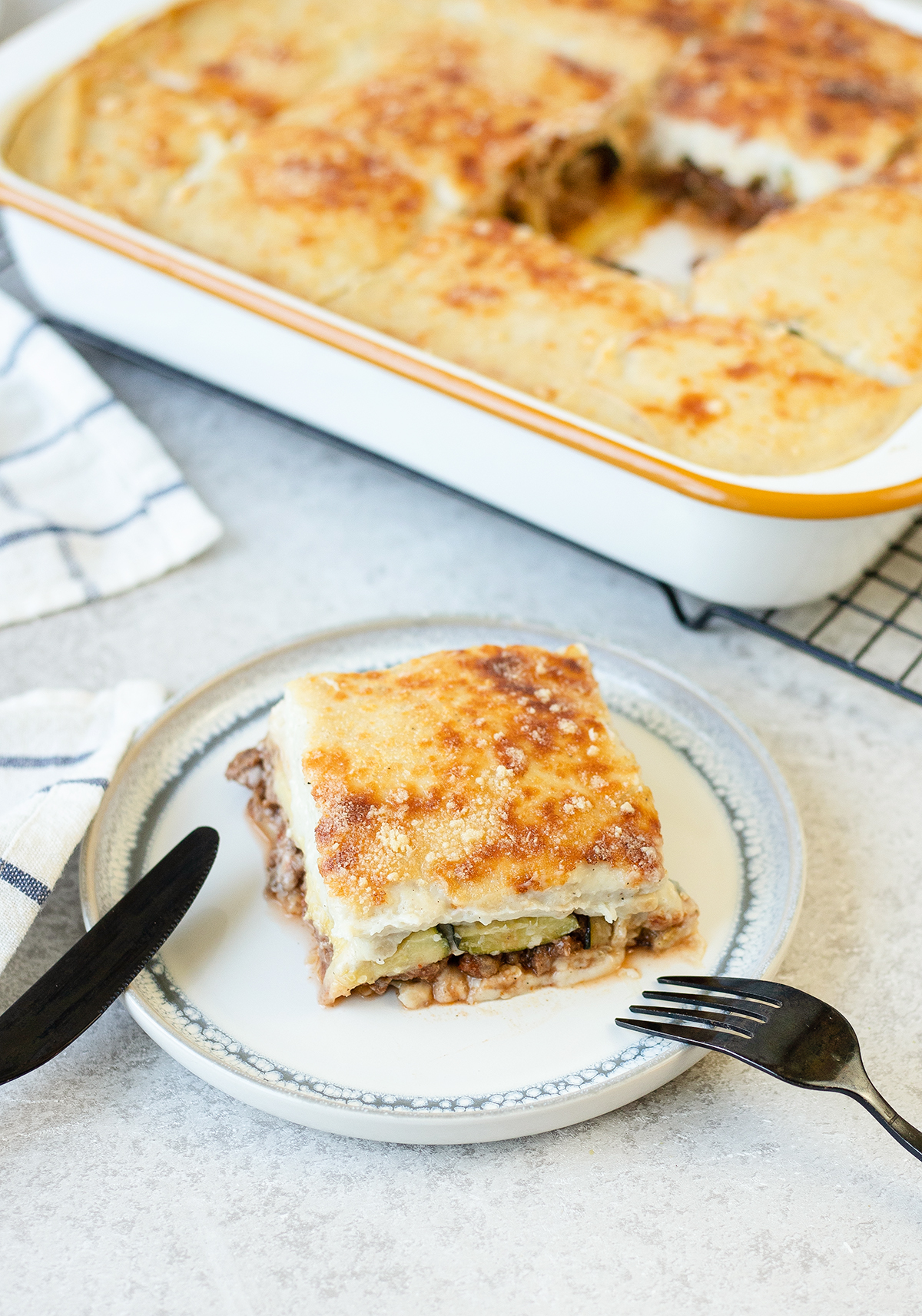 Zucchini Bechamel Casserole