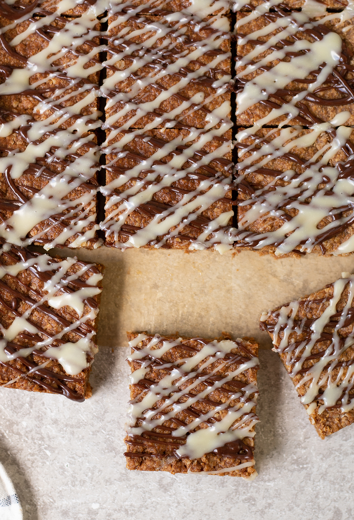 whole pan of Chocolate Flapjacks