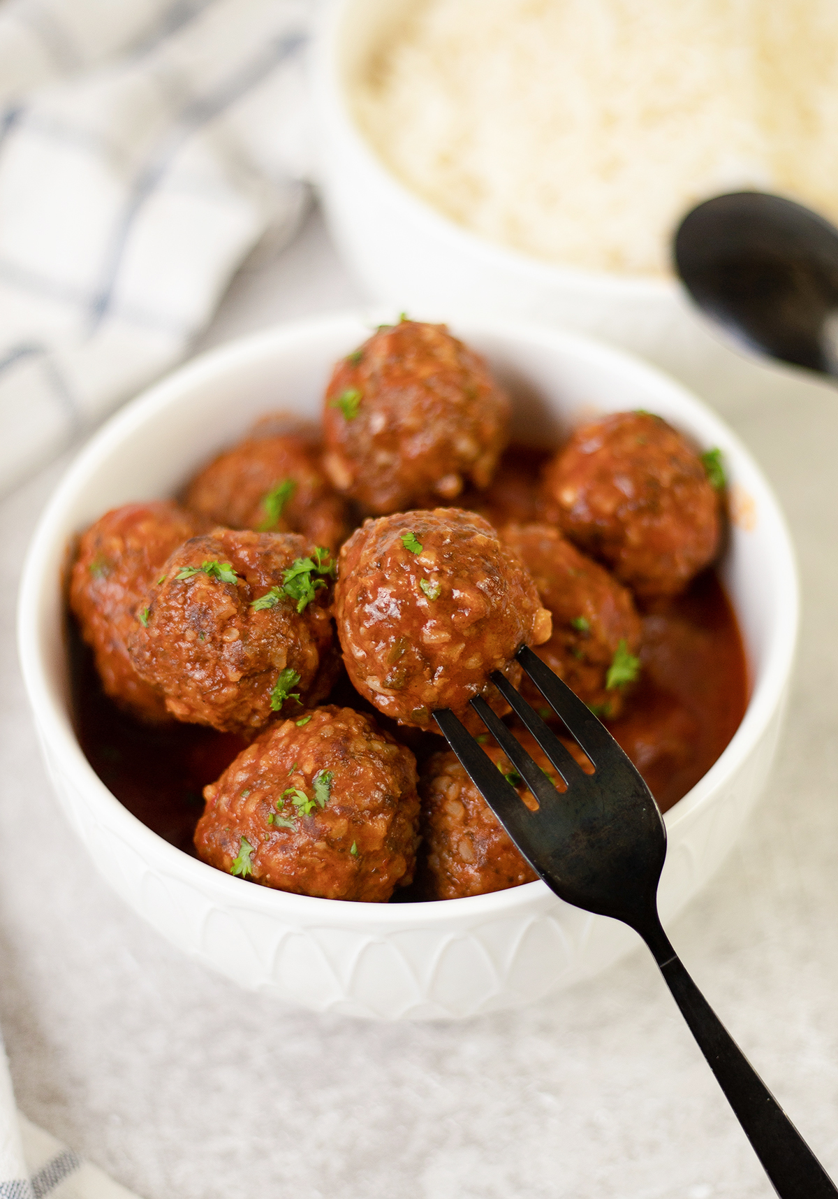 a Rice kofta in a bowl