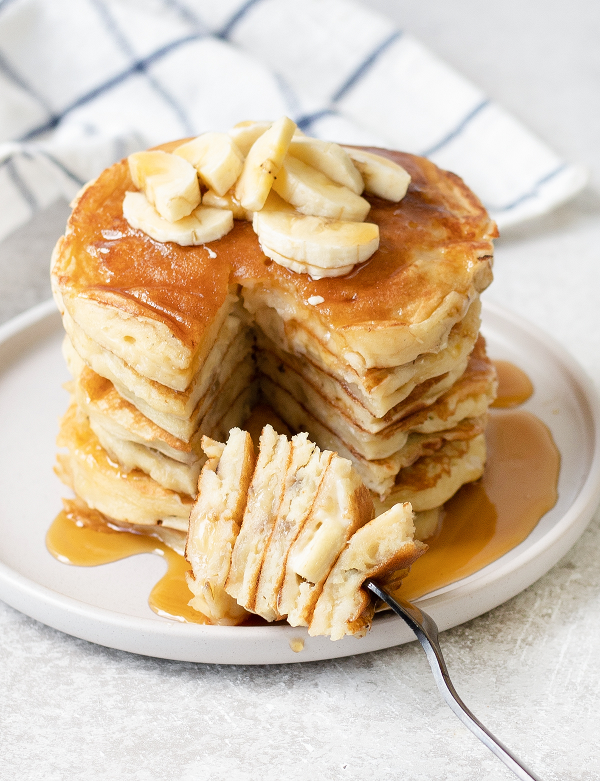 Banana Sour Milk Pancakes