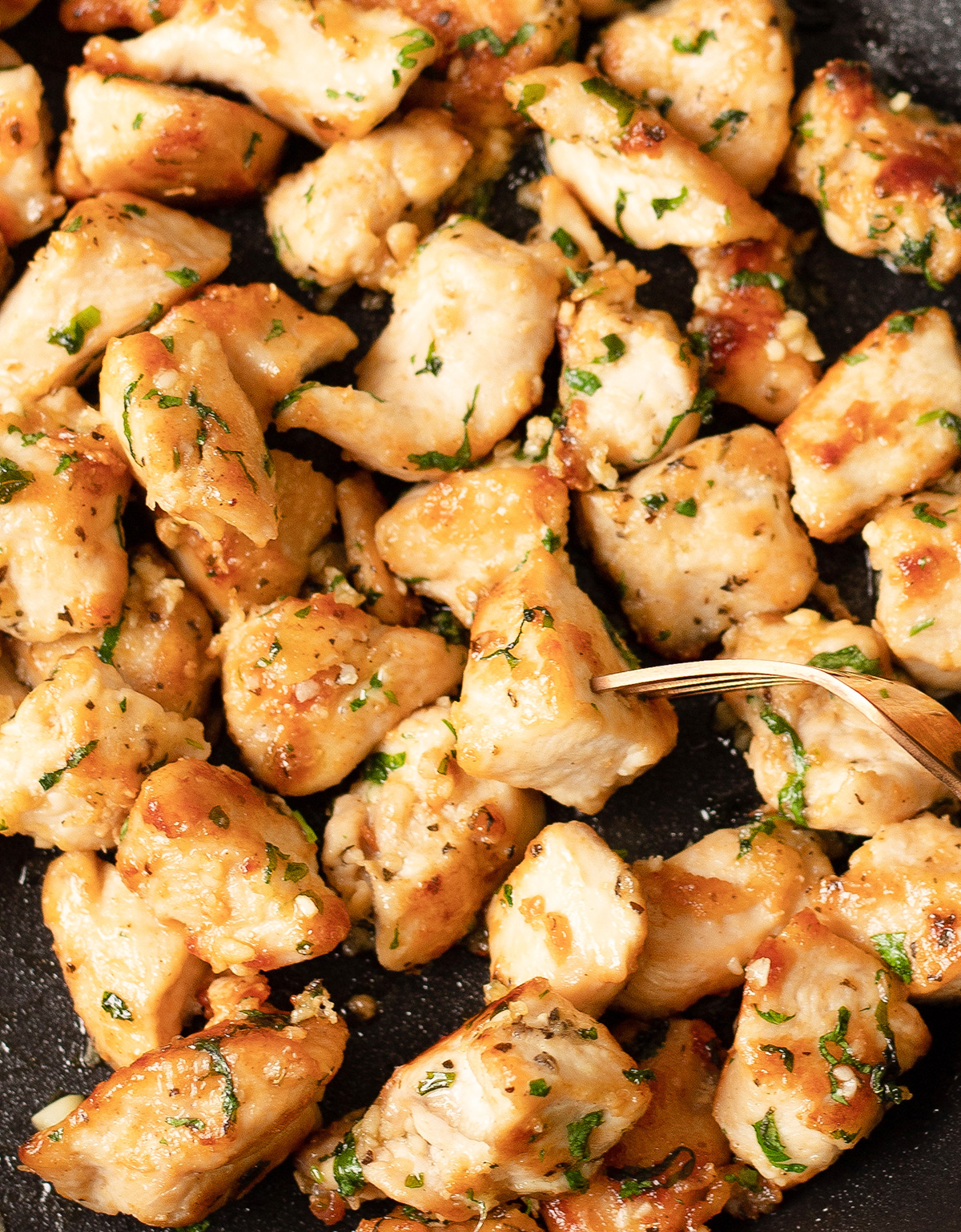 Chicken Bites in a pan